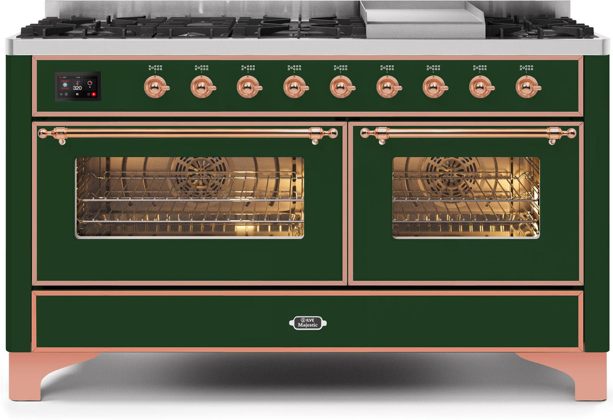 Ilve 60'' Majestic II Dual Fuel Natural Gas Range