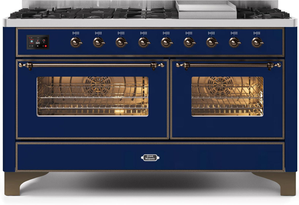 Ilve 60'' Majestic II Dual Fuel Natural Gas Range