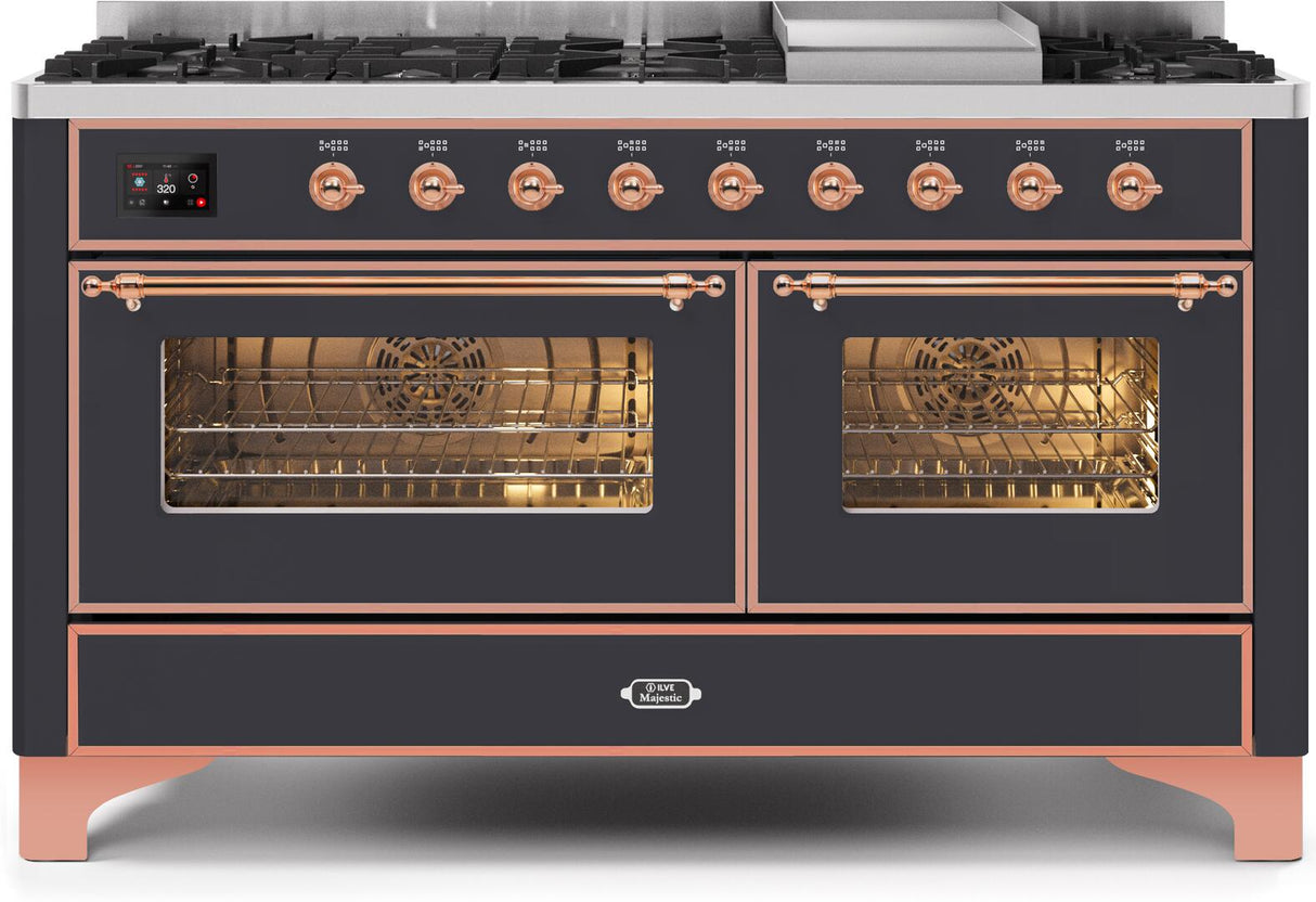 Ilve 60'' Majestic II Dual Fuel Natural Gas Range