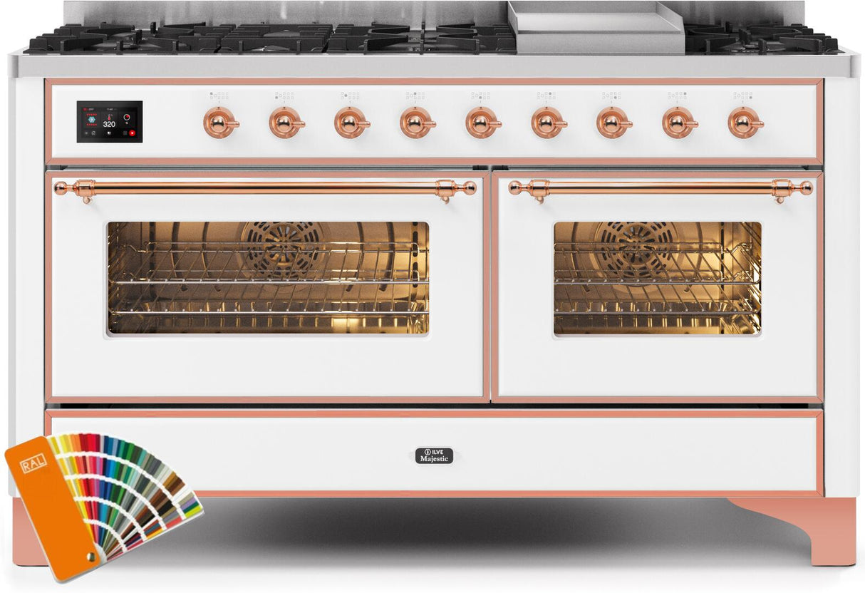 Ilve 60'' Majestic II Dual Fuel Natural Gas Range