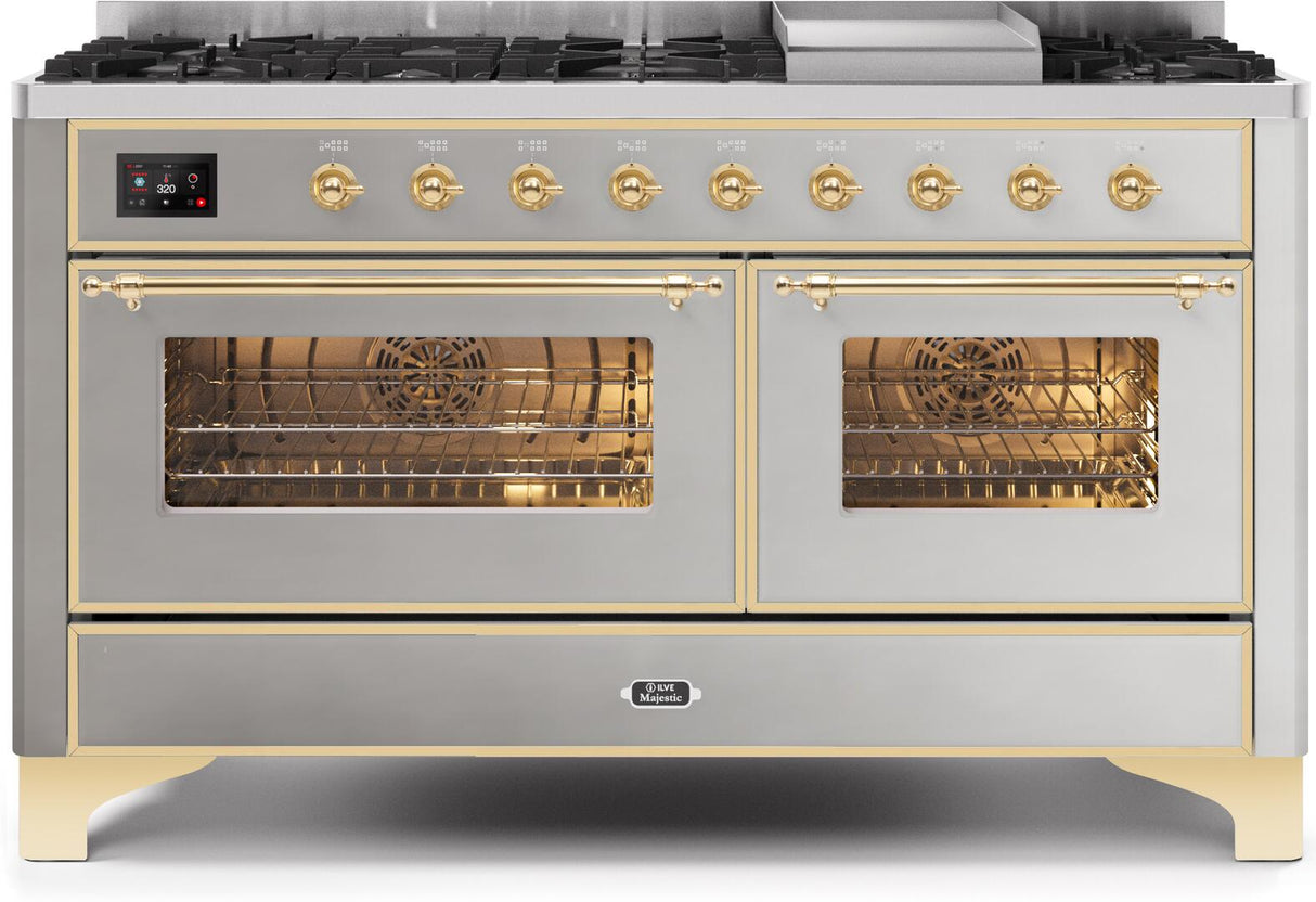 Ilve 60'' Majestic II Dual Fuel Natural Gas Range