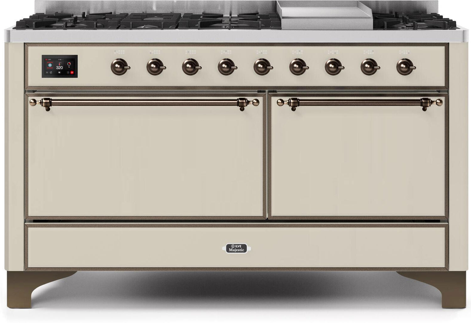 Ilve 60'' Majestic II Dual Fuel Natural Gas Range