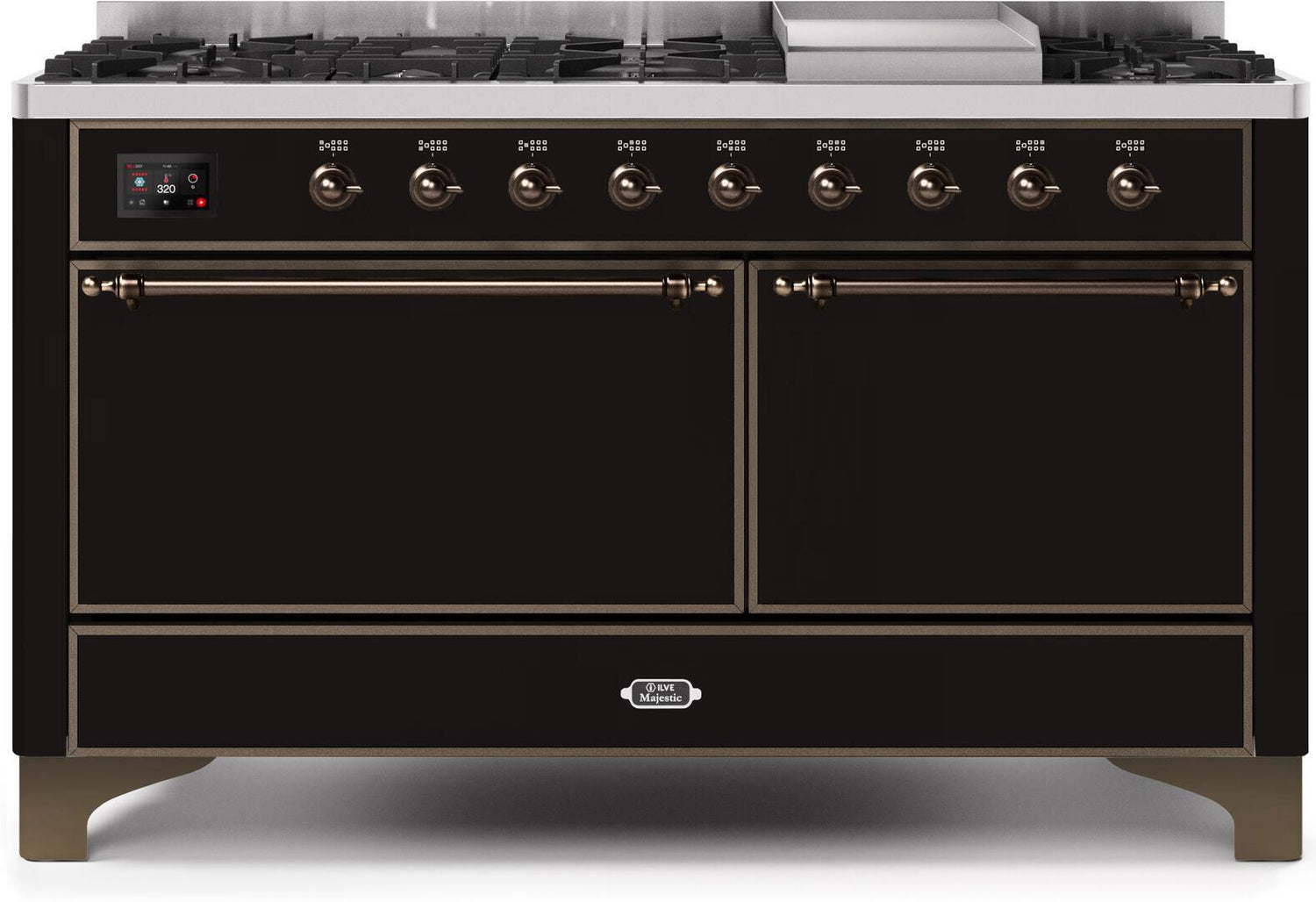 Ilve 60'' Majestic II Dual Fuel Natural Gas Range