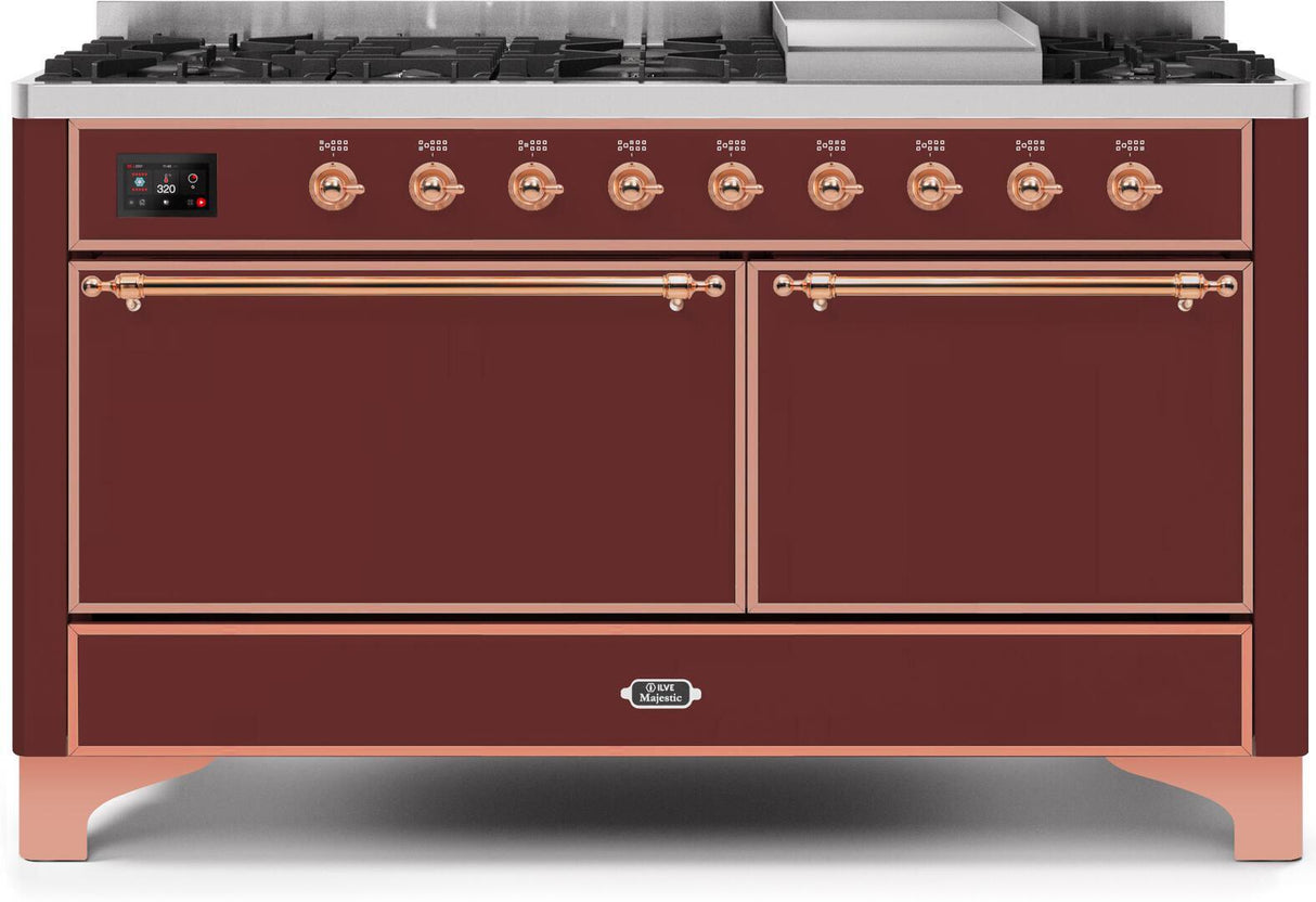 Ilve 60'' Majestic II Dual Fuel Natural Gas Range