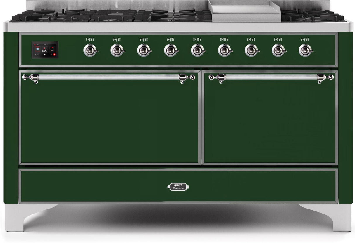 Ilve 60'' Majestic II Dual Fuel Natural Gas Range