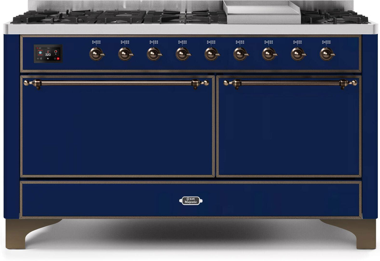 Ilve 60'' Majestic II Dual Fuel Natural Gas Range