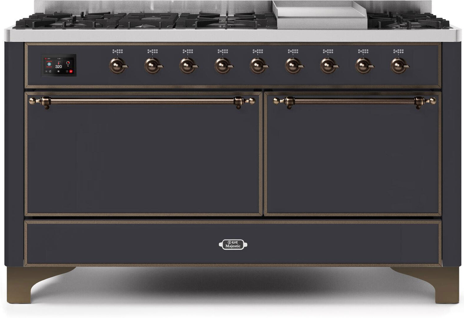 Ilve 60'' Majestic II Dual Fuel Liquid Propane Range