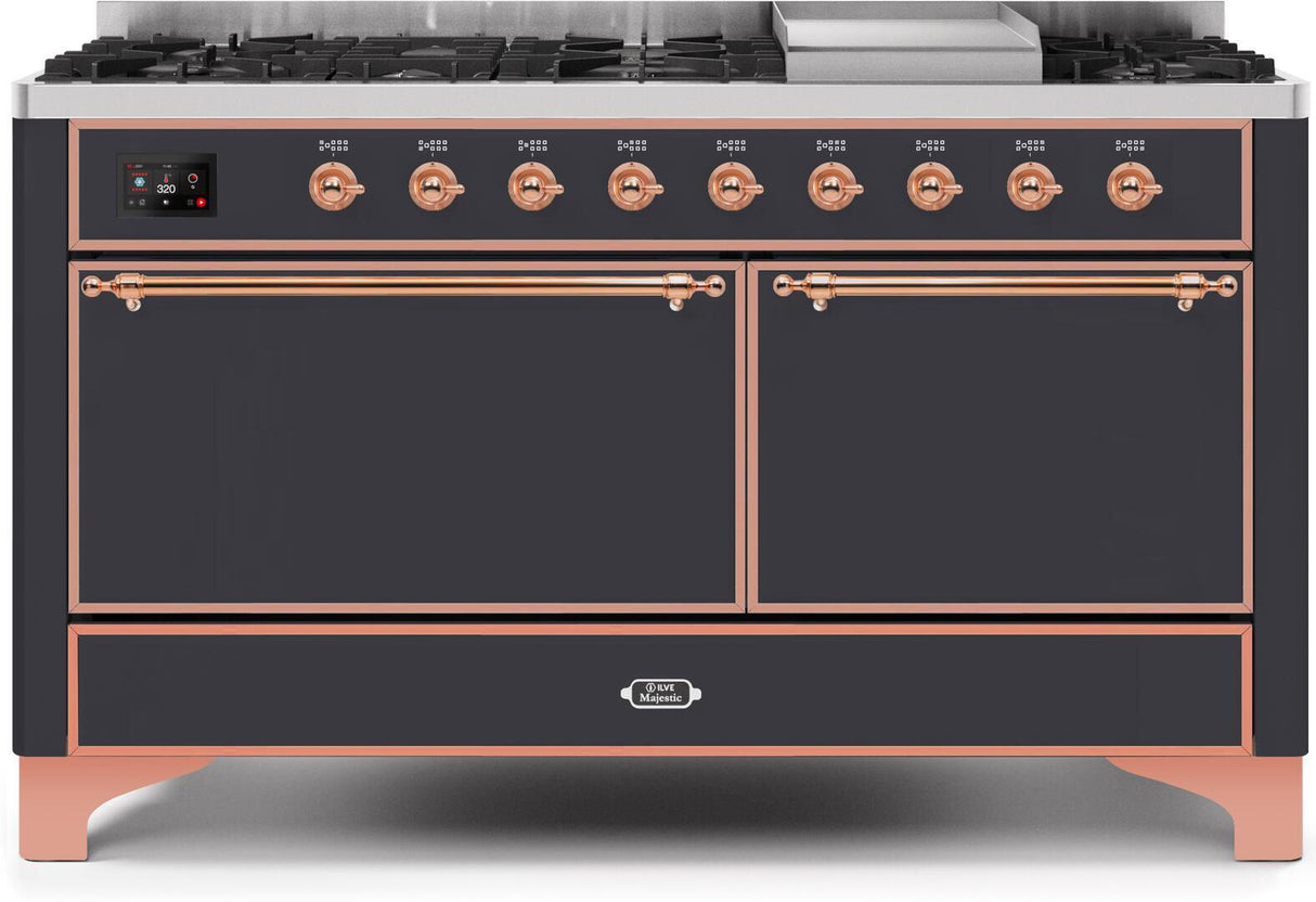 Ilve 60'' Majestic II Dual Fuel Natural Gas Range