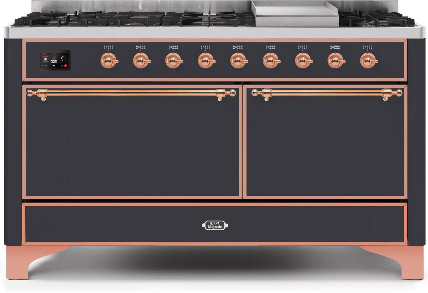 Ilve 60'' Majestic II Dual Fuel Natural Gas Range