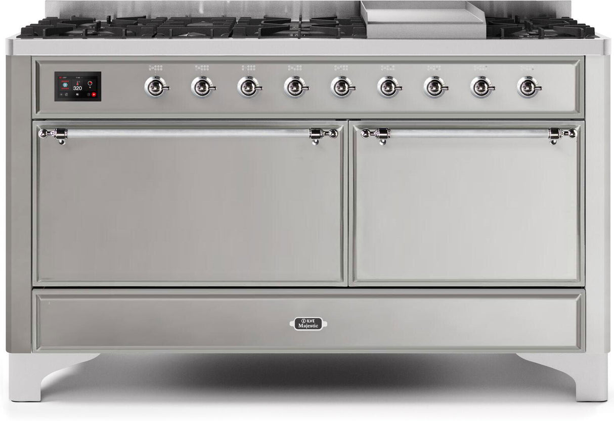 Ilve 60'' Majestic II Dual Fuel Natural Gas Range