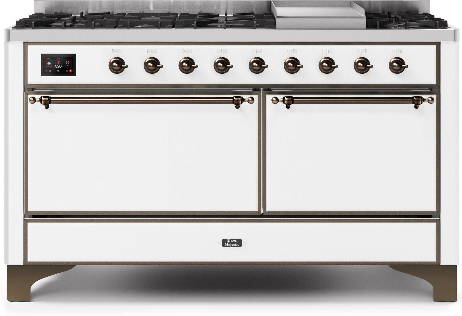 Ilve 60'' Majestic II Dual Fuel Liquid Propane Range