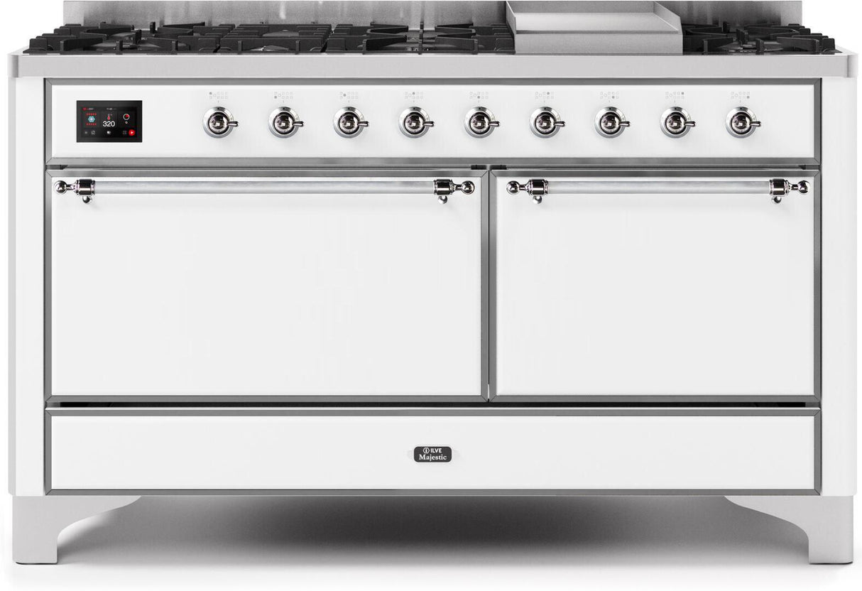 Ilve 60'' Majestic II Dual Fuel Natural Gas Range