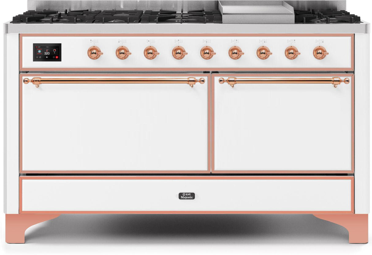 Ilve 60'' Majestic II Dual Fuel Natural Gas Range