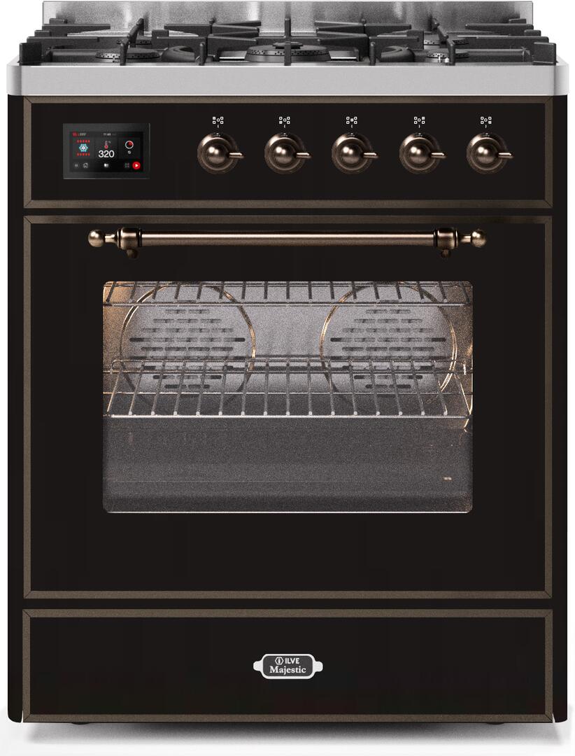 Ilve 30'' Majestic II Dual Fuel Liquid Propane Range