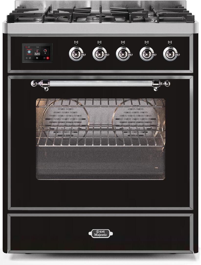 Ilve 30'' Majestic II Dual Fuel Natural Gas Range