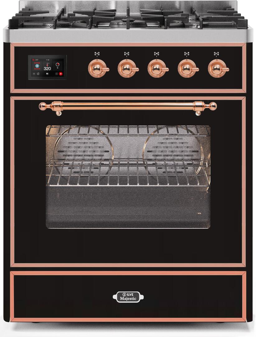 Ilve 30'' Majestic II Dual Fuel Natural Gas Range