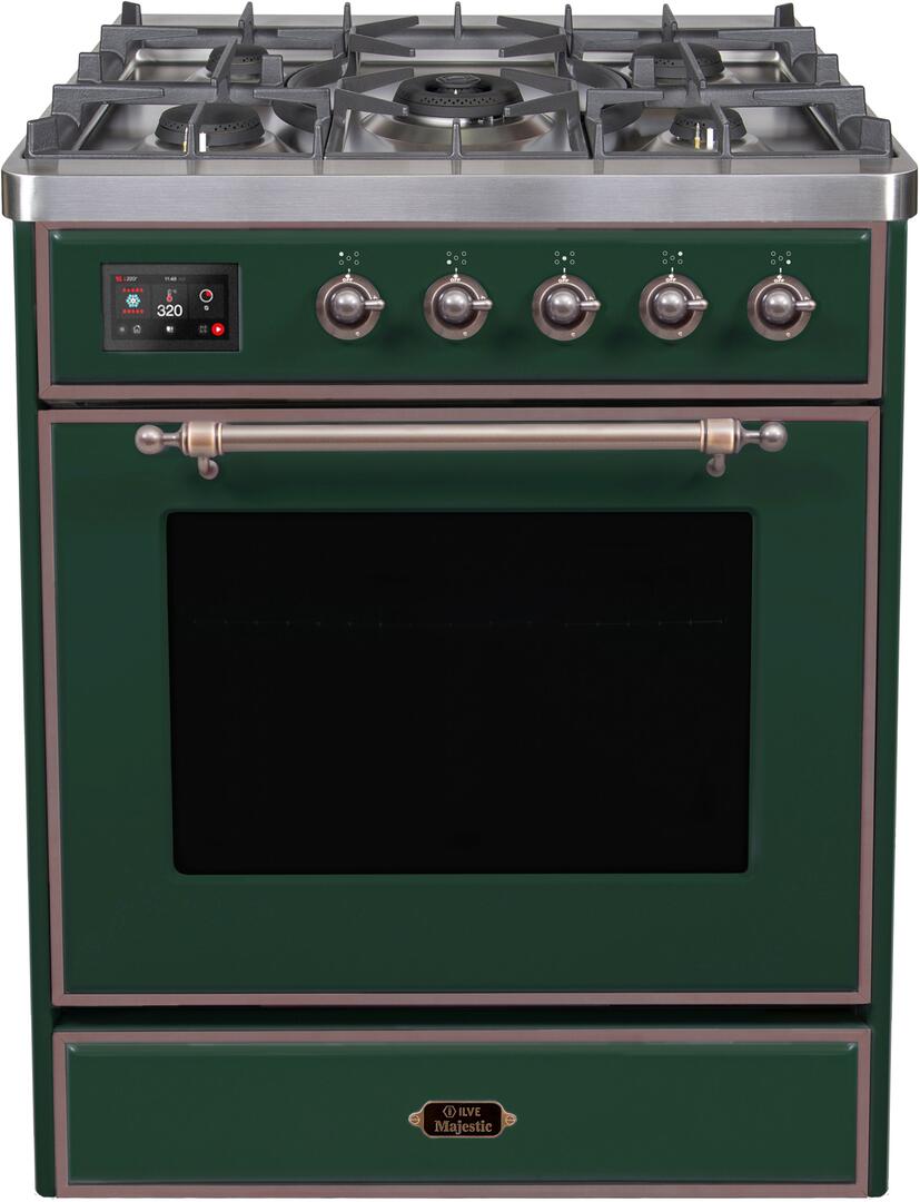 Ilve 30'' Majestic II Dual Fuel Natural Gas Range