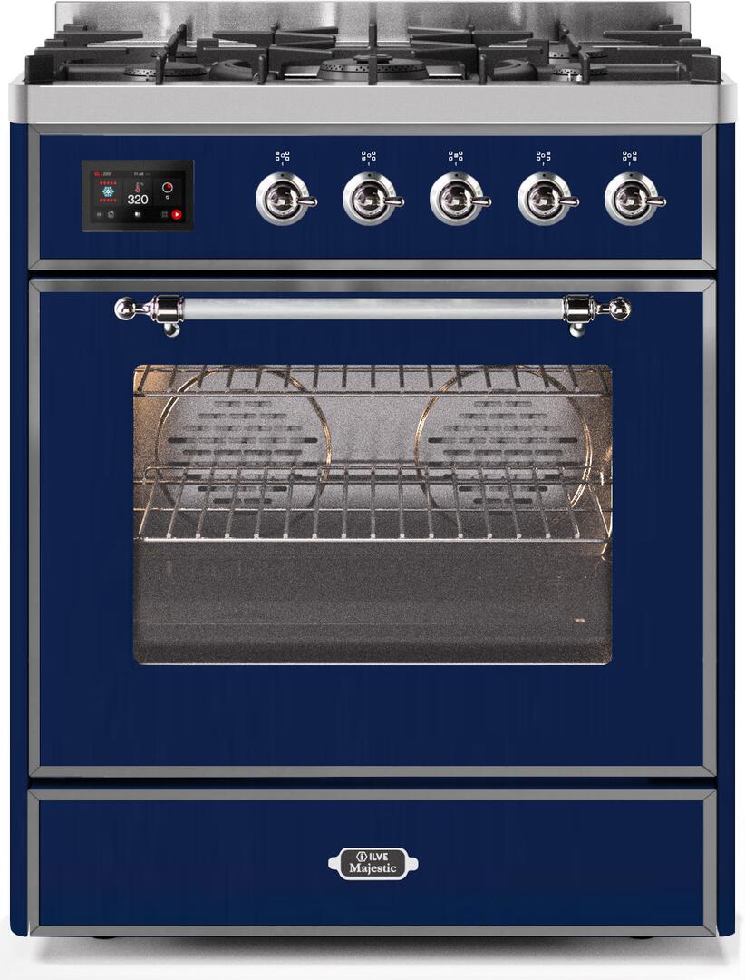 Ilve 30'' Majestic II Dual Fuel Natural Gas Range