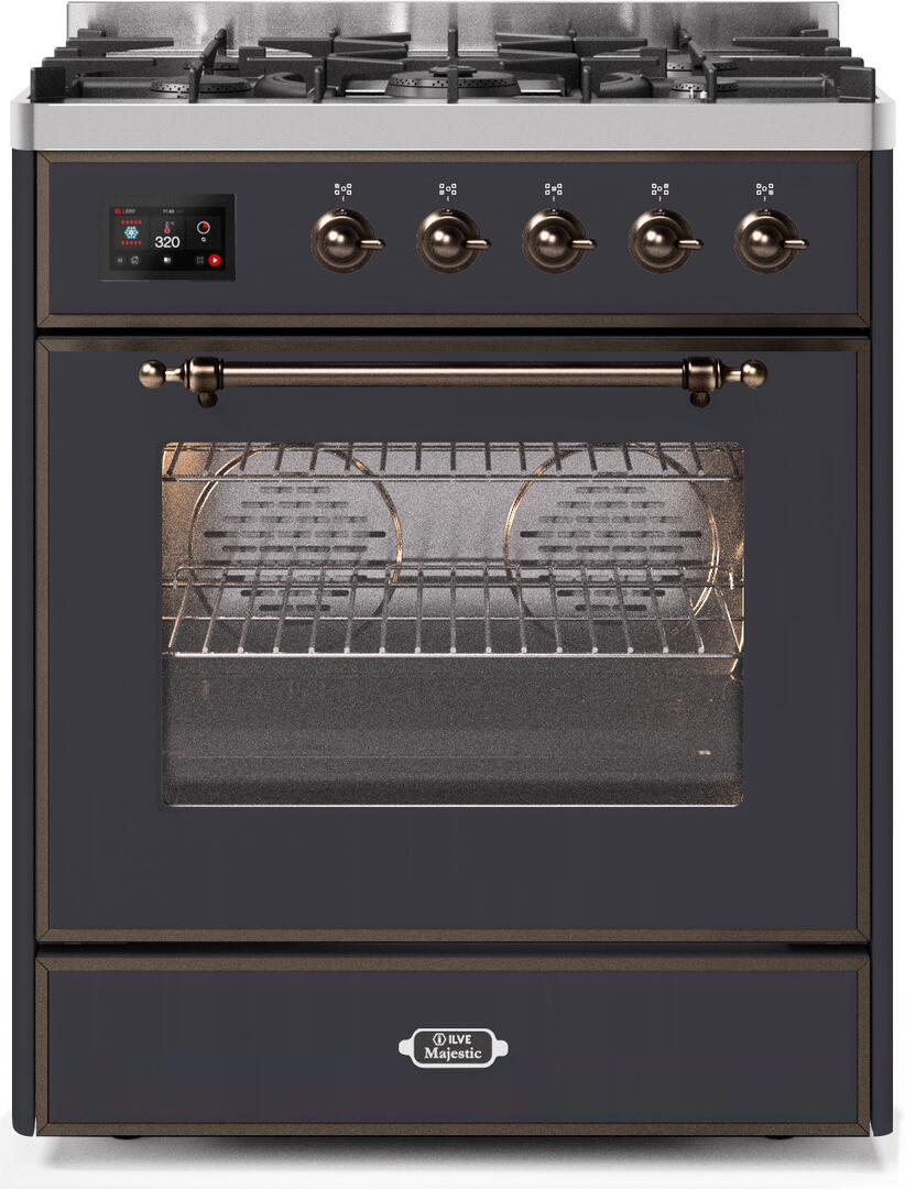 Ilve 30'' Majestic II Dual Fuel Natural Gas Range