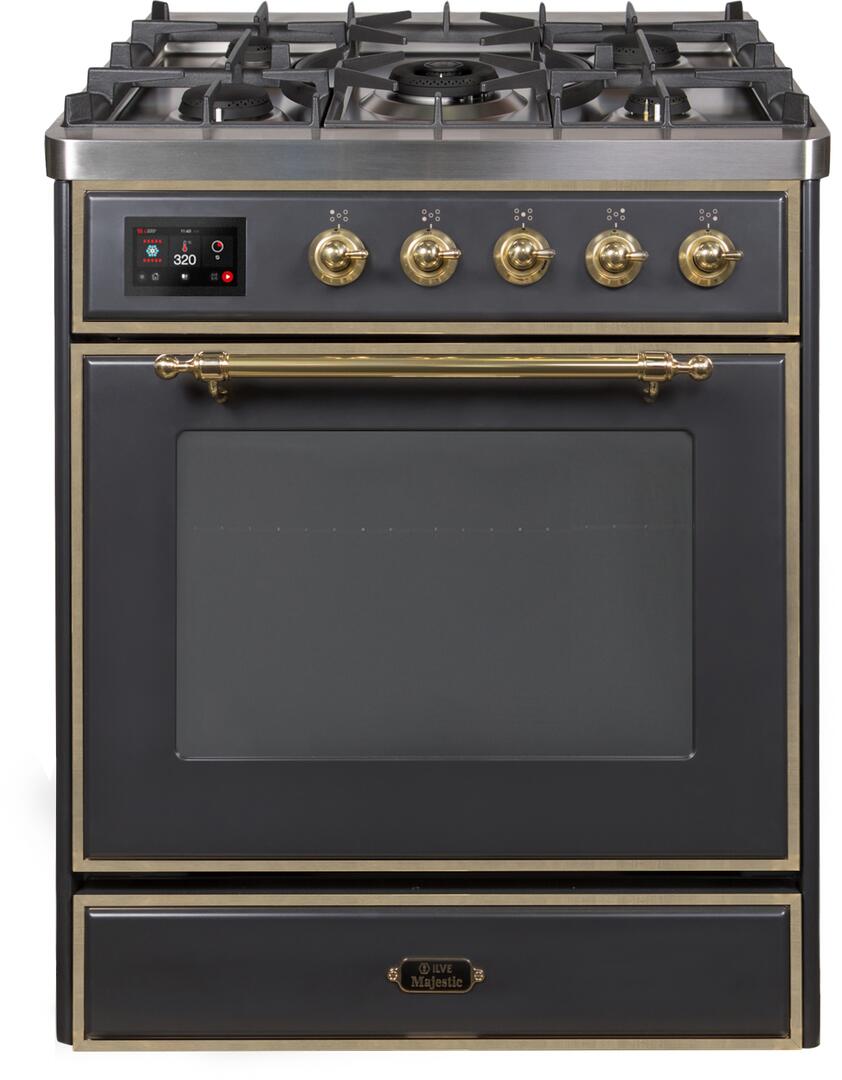 Ilve 30'' Majestic II Dual Fuel Natural Gas Range