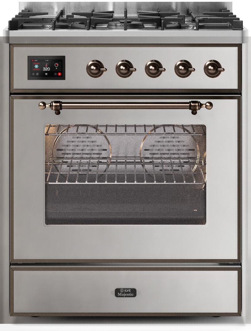 Ilve 30'' Majestic II Dual Fuel Liquid Propane Range