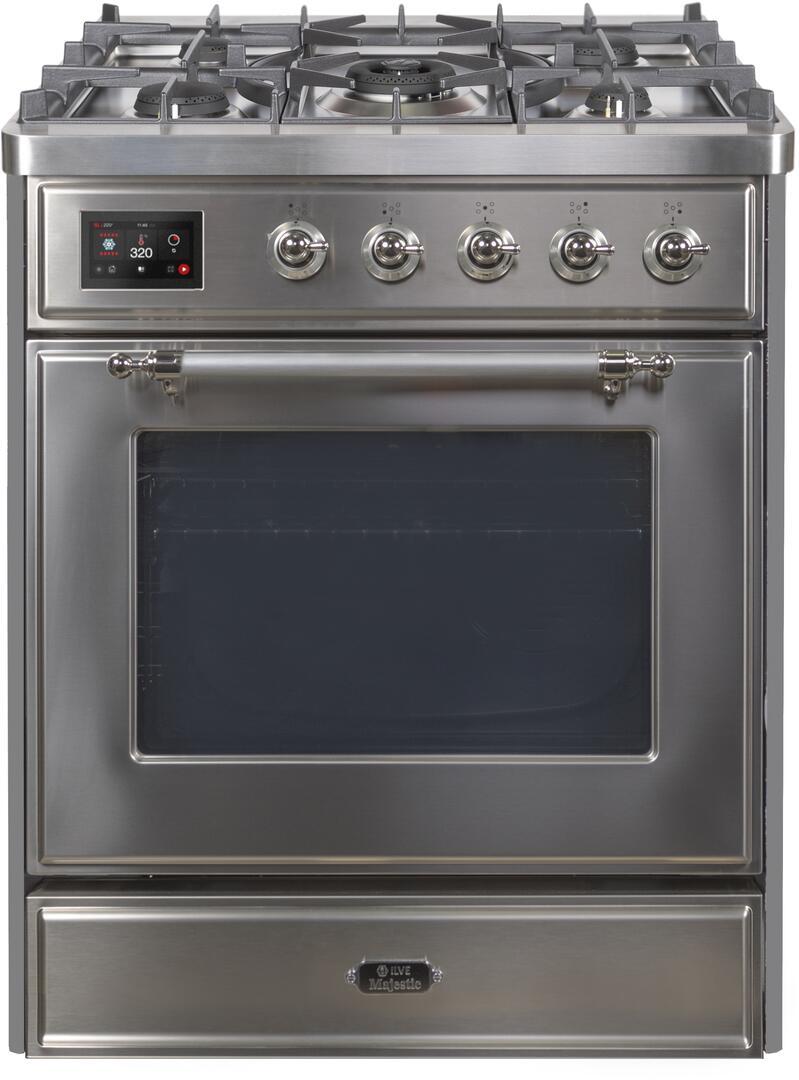 Ilve 30'' Majestic II Dual Fuel Natural Gas Range
