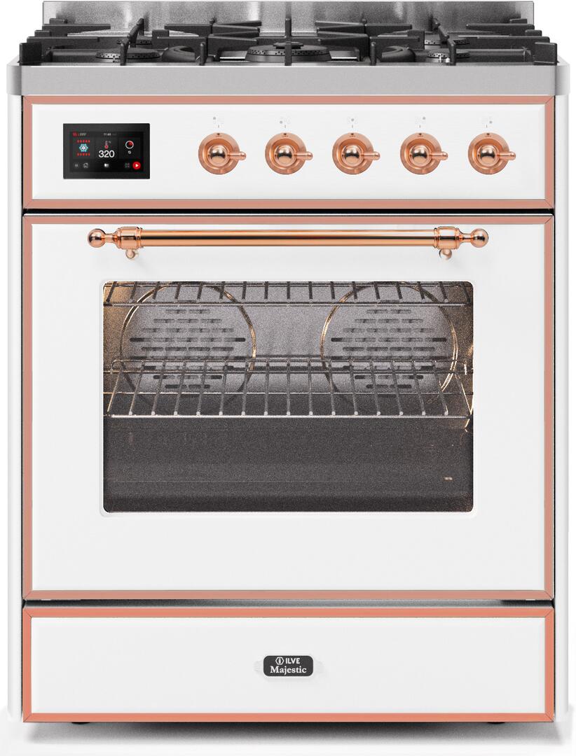 Ilve 30'' Majestic II Dual Fuel Natural Gas Range