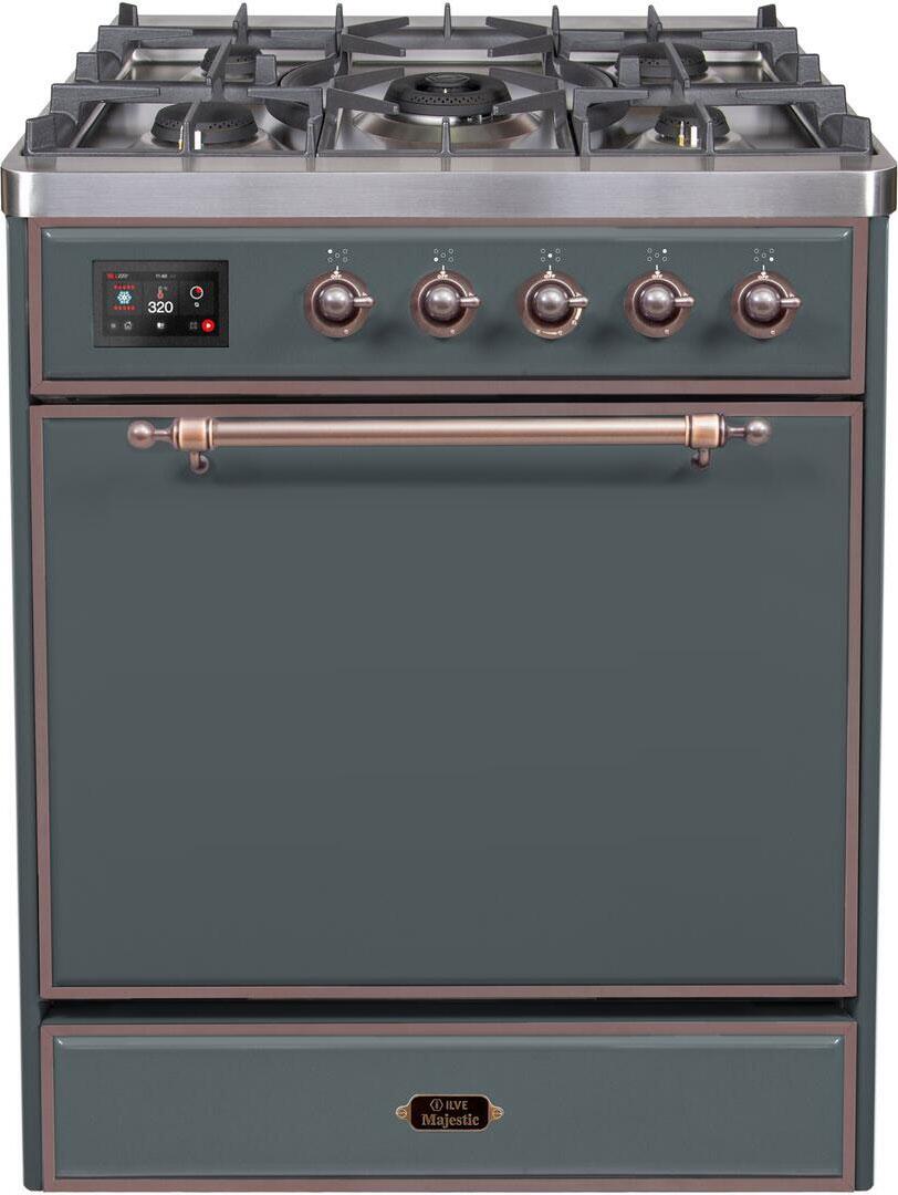 Ilve 30'' Majestic II Dual Fuel Natural Gas Range