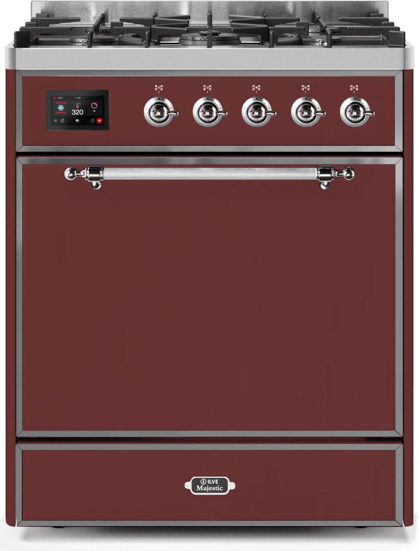 Ilve 30'' Majestic II Dual Fuel Natural Gas Range