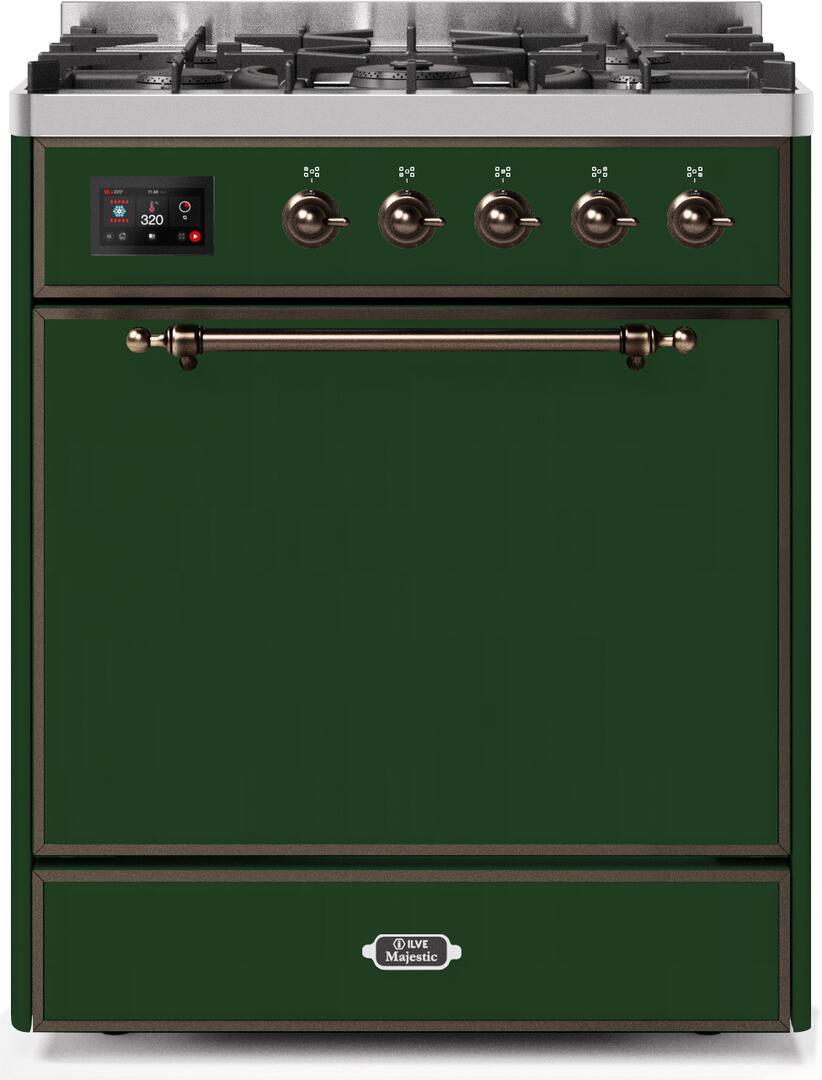 Ilve 30'' Majestic II Dual Fuel Natural Gas Range