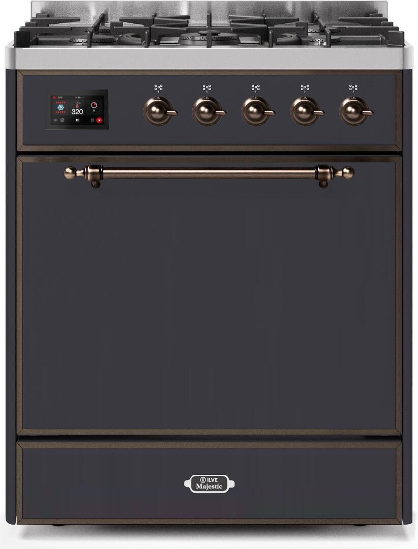 Ilve 30'' Majestic II Dual Fuel Natural Gas Range