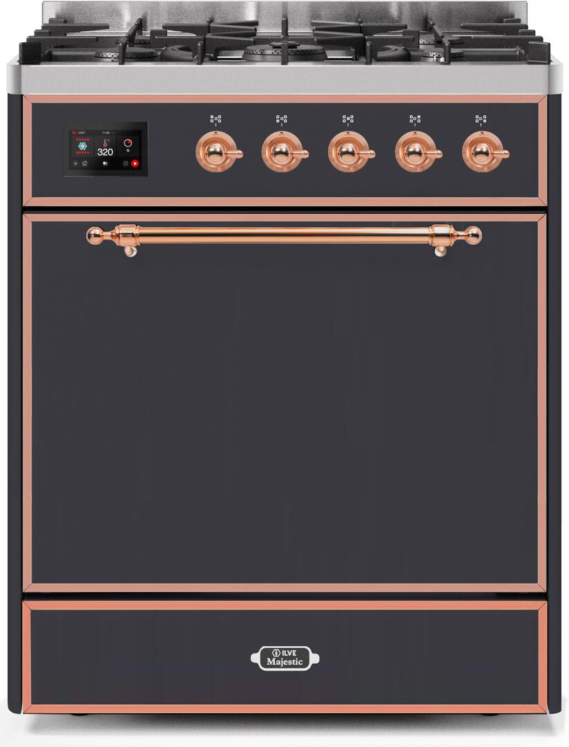Ilve 30'' Majestic II Dual Fuel Natural Gas Range