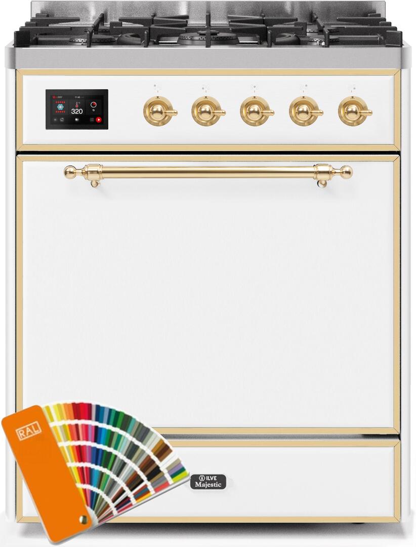 Ilve 30'' Majestic II Dual Fuel Natural Gas Range