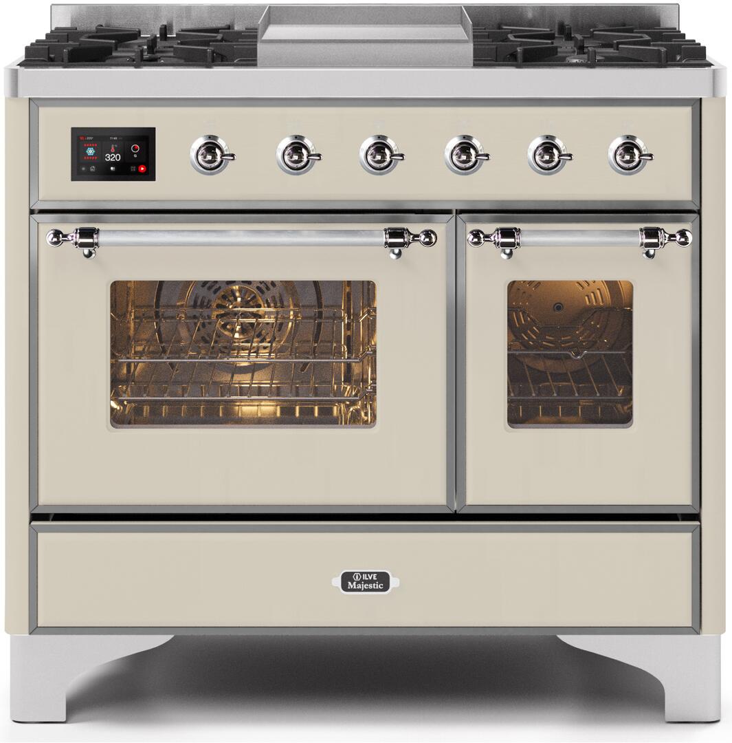 Ilve 40'' Majestic II Dual Fuel Liquid Propane Range
