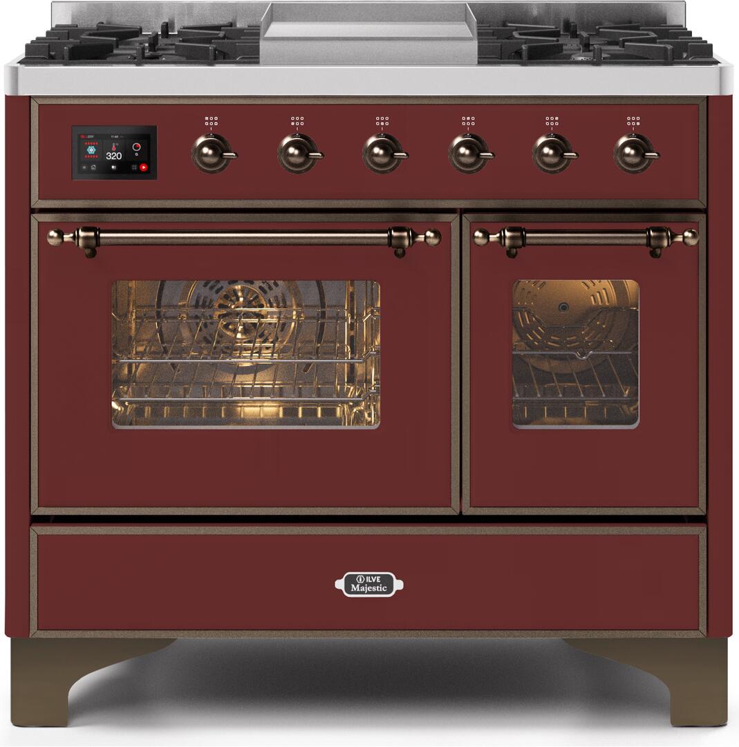 Ilve 40'' Majestic II Dual Fuel Liquid Propane Range