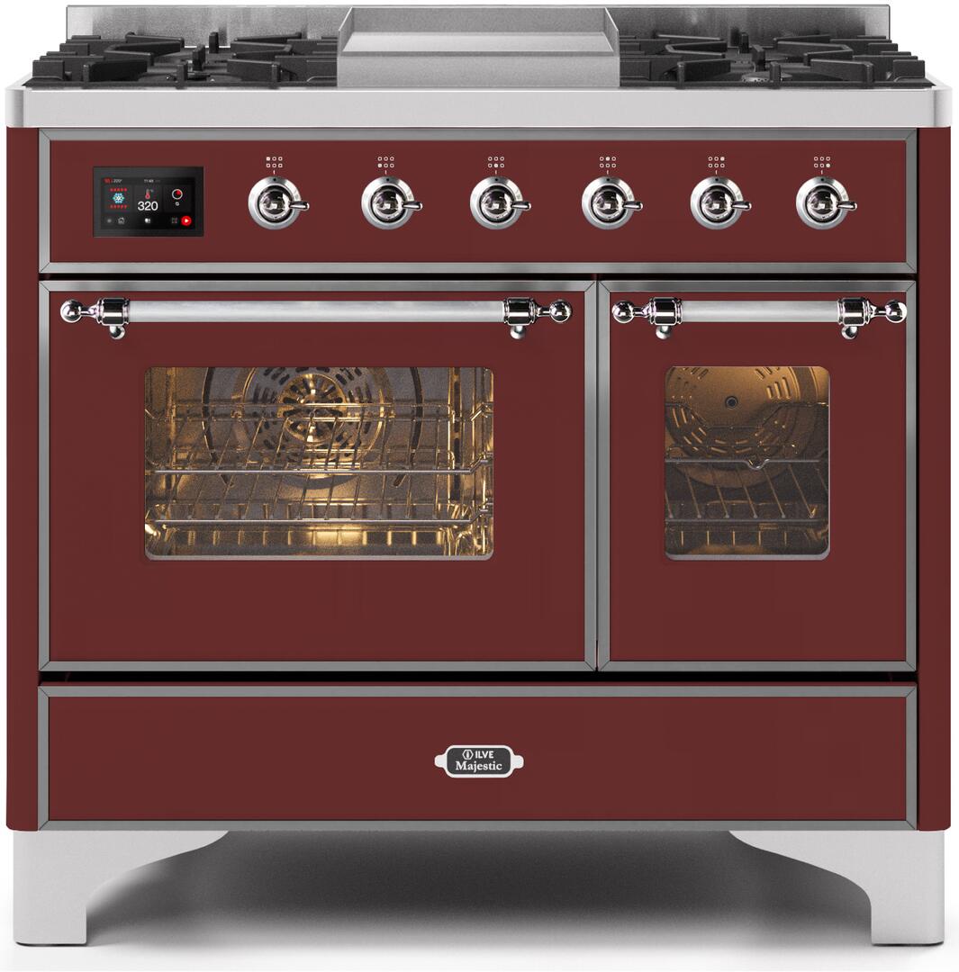Ilve 40'' Majestic II Dual Fuel Liquid Propane Range