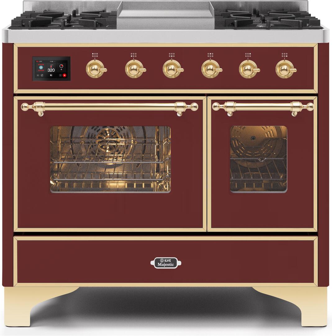 Ilve 40'' Majestic II Dual Fuel Liquid Propane Range