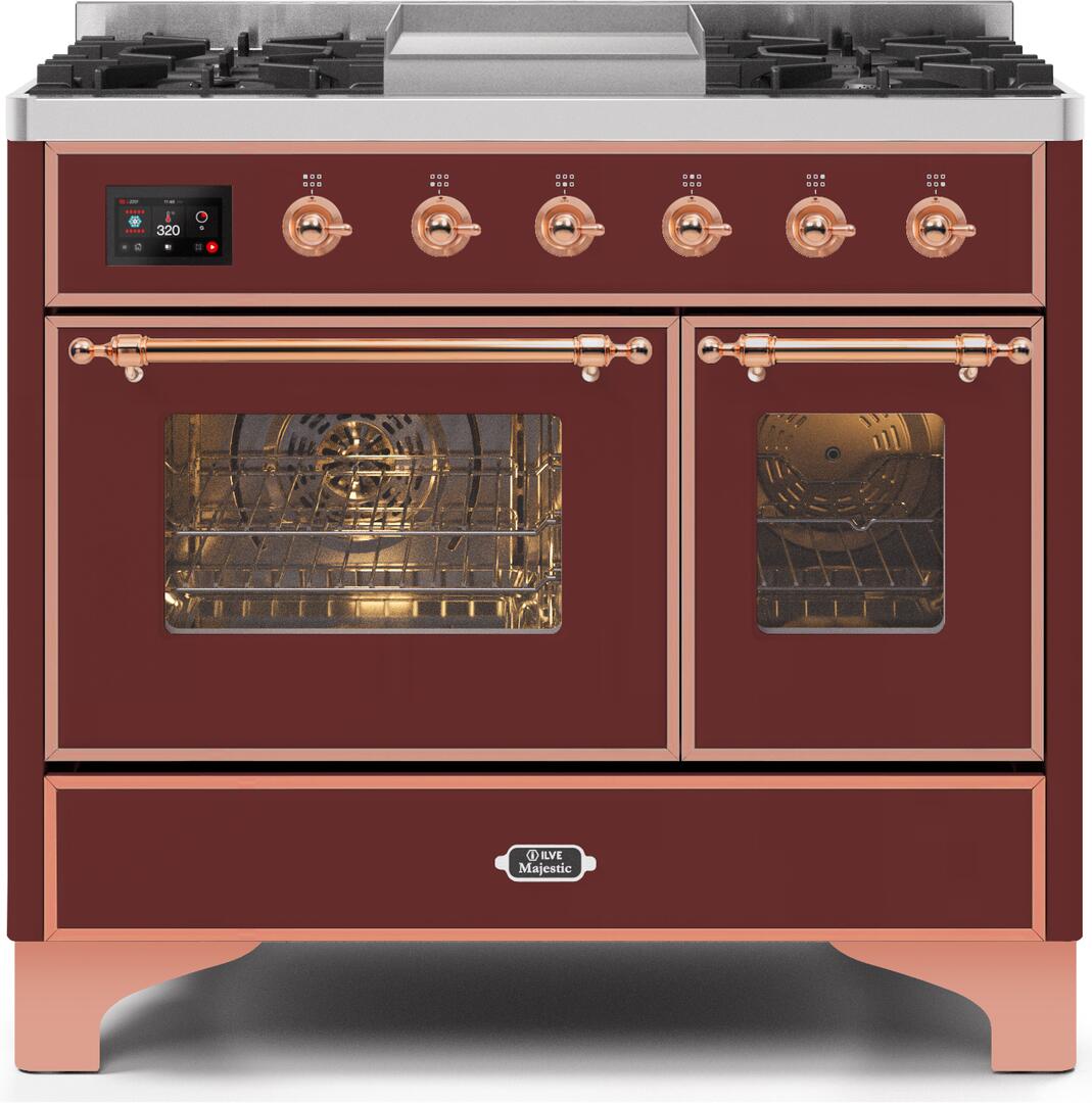 Ilve 40'' Majestic II Dual Fuel Liquid Propane Range
