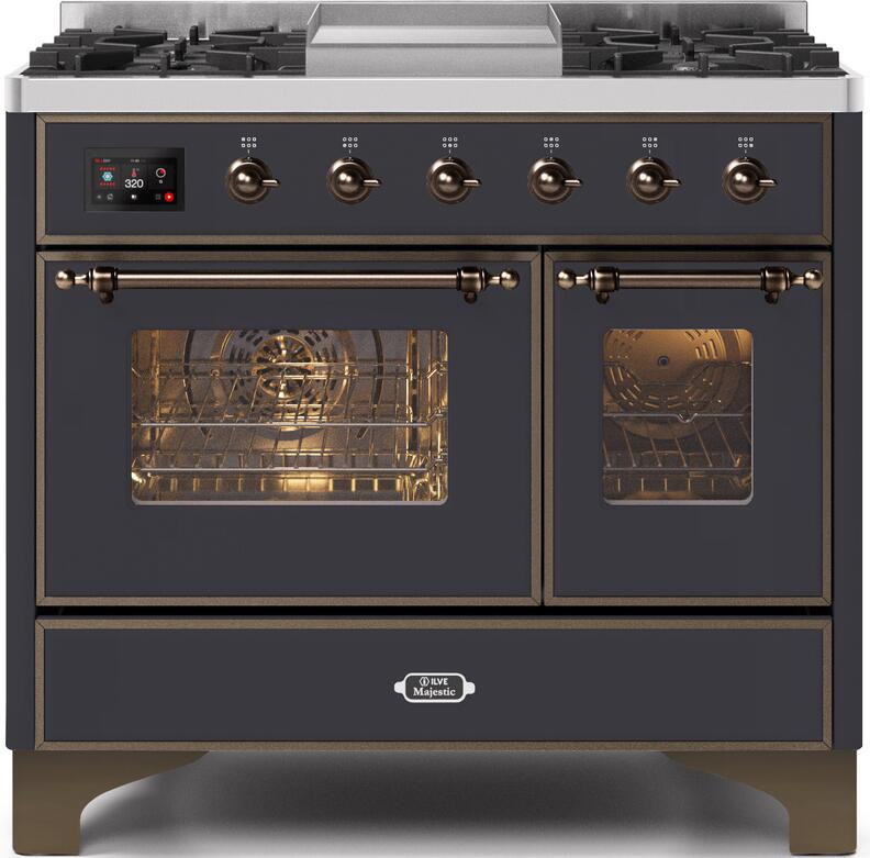 Ilve 40'' Majestic II Dual Fuel Liquid Propane Range