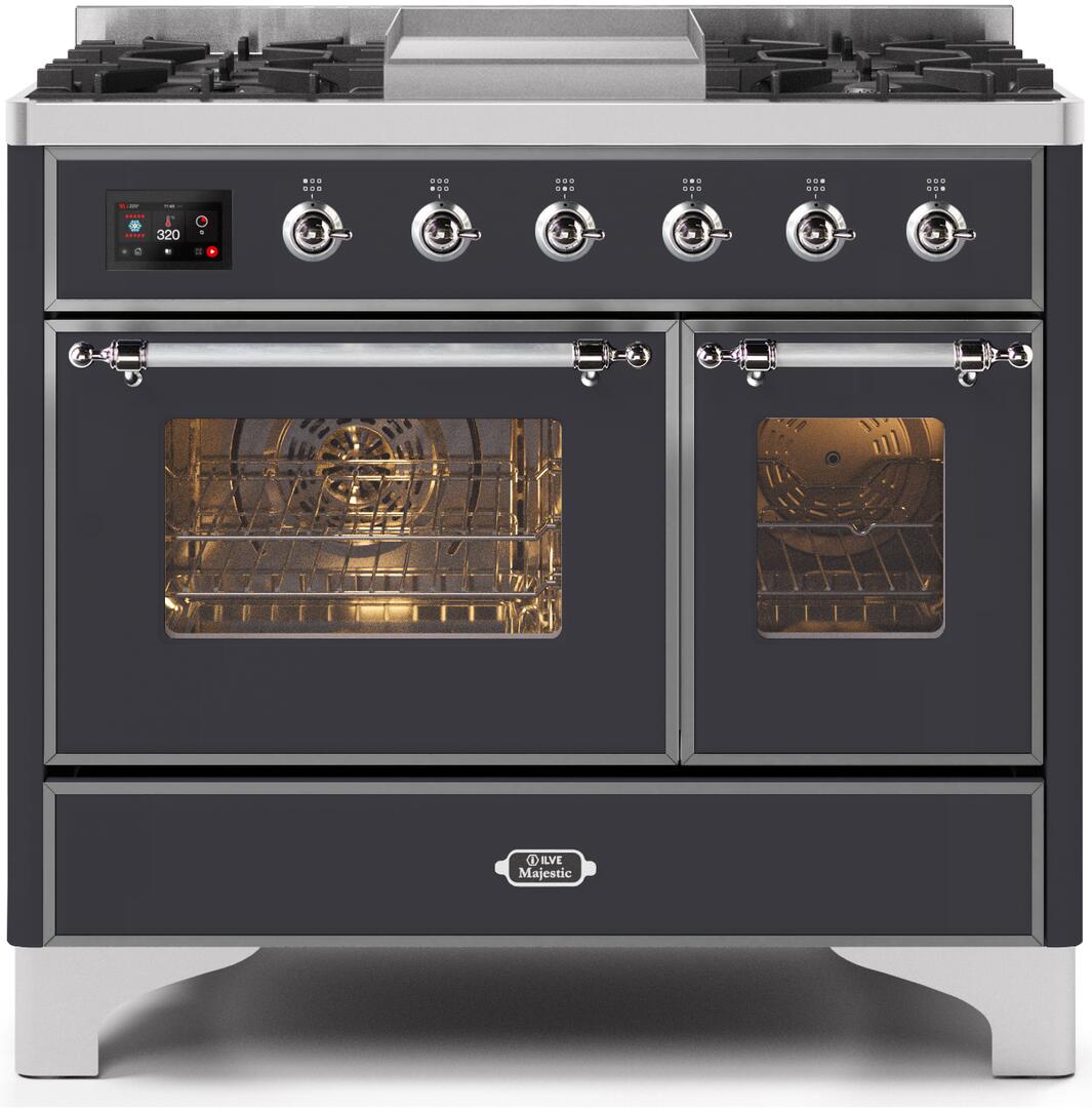 Ilve 40'' Majestic II Dual Fuel Liquid Propane Range