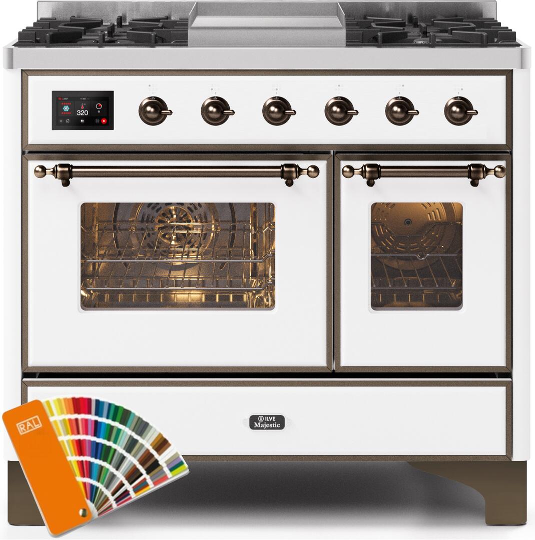 Ilve 40'' Majestic II Dual Fuel Liquid Propane Range