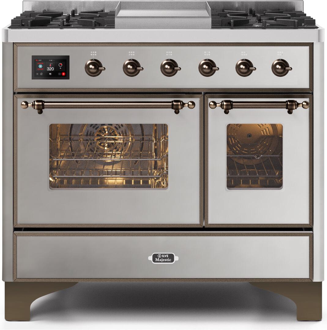 Ilve 40'' Majestic II Dual Fuel Liquid Propane Range