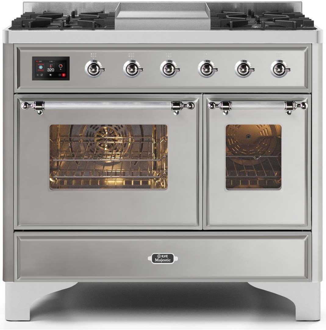 Ilve 40'' Majestic II Dual Fuel Liquid Propane Range