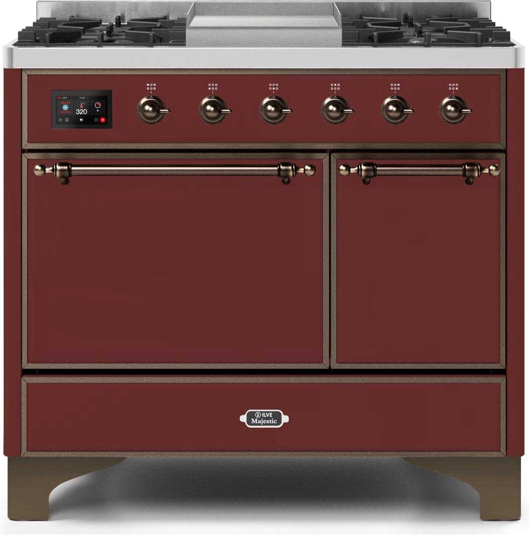 Ilve 40'' Majestic II Dual Fuel Liquid Propane Range
