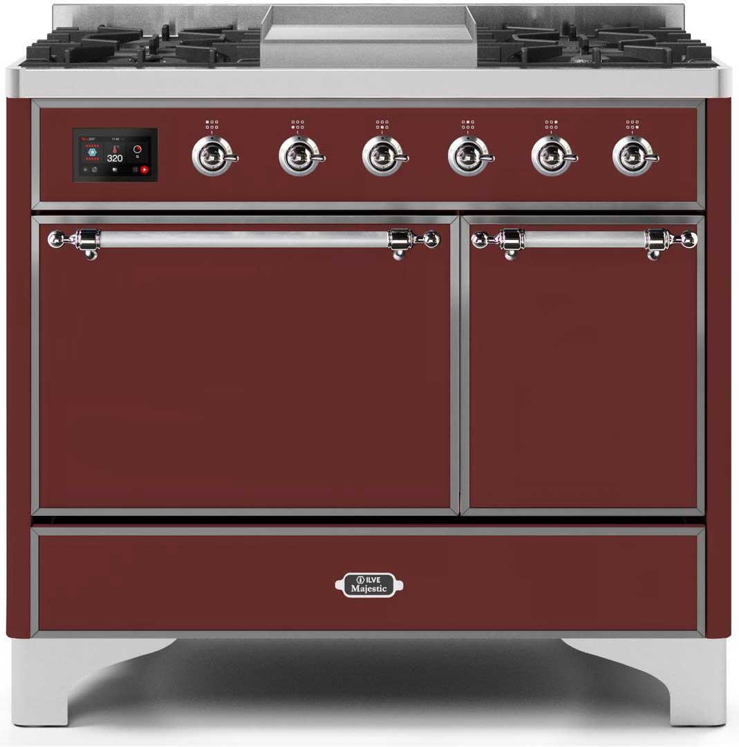 Ilve 40'' Majestic II Dual Fuel Liquid Propane Range