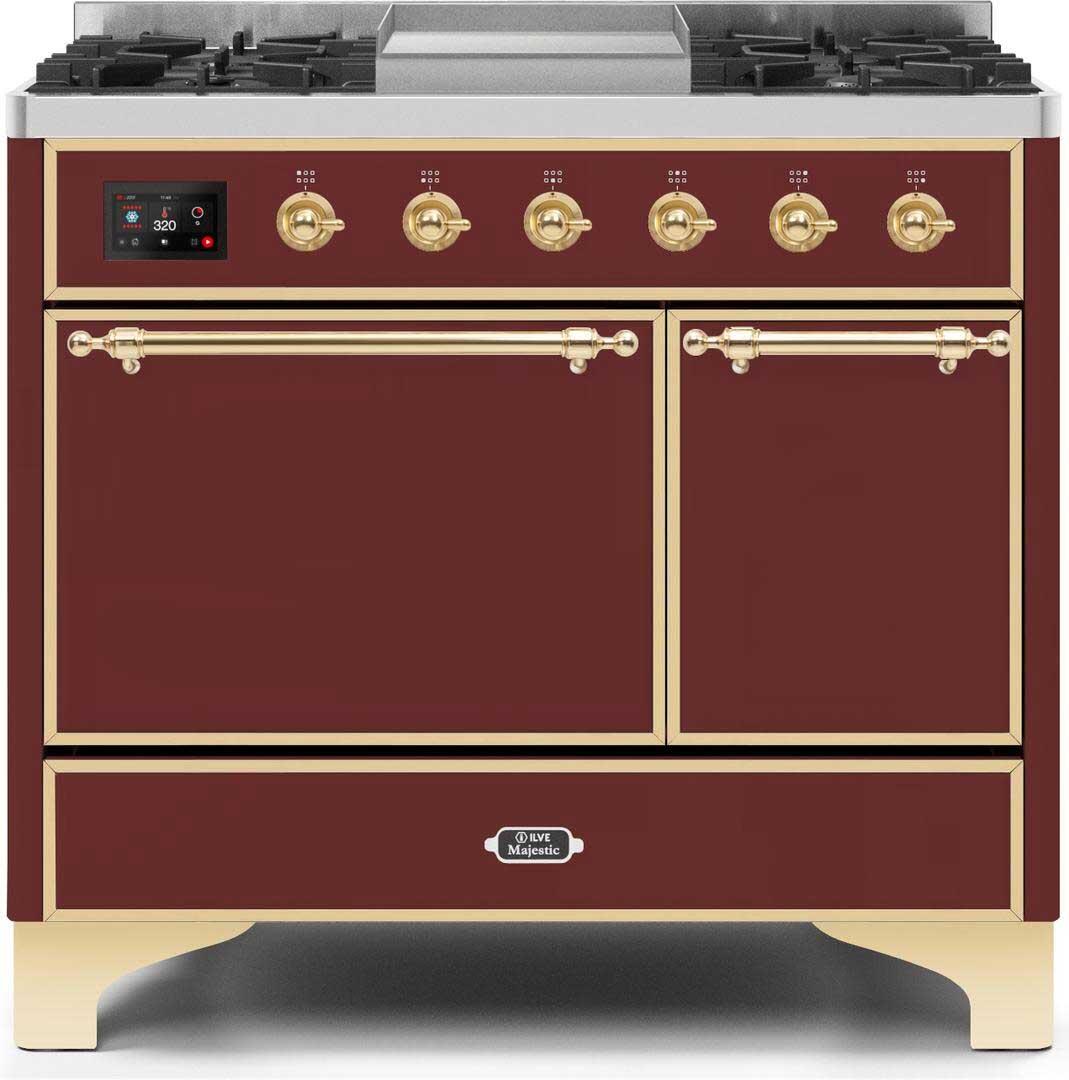 Ilve 40'' Majestic II Dual Fuel Liquid Propane Range