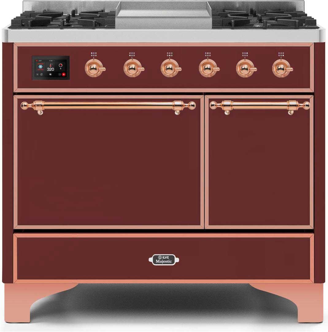 Ilve 40'' Majestic II Dual Fuel Liquid Propane Range