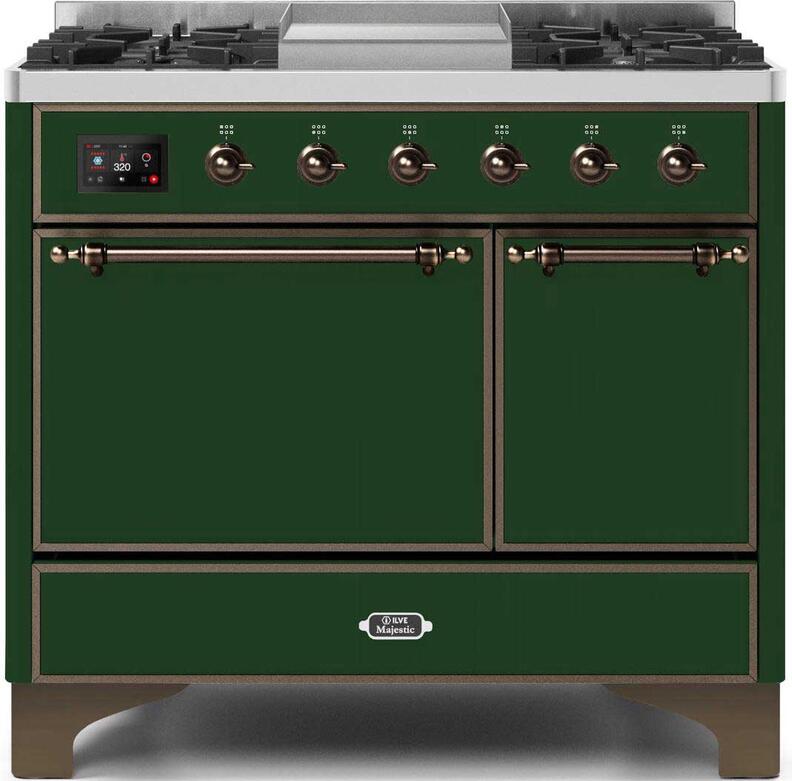 Ilve 40'' Majestic II Dual Fuel Liquid Propane Range