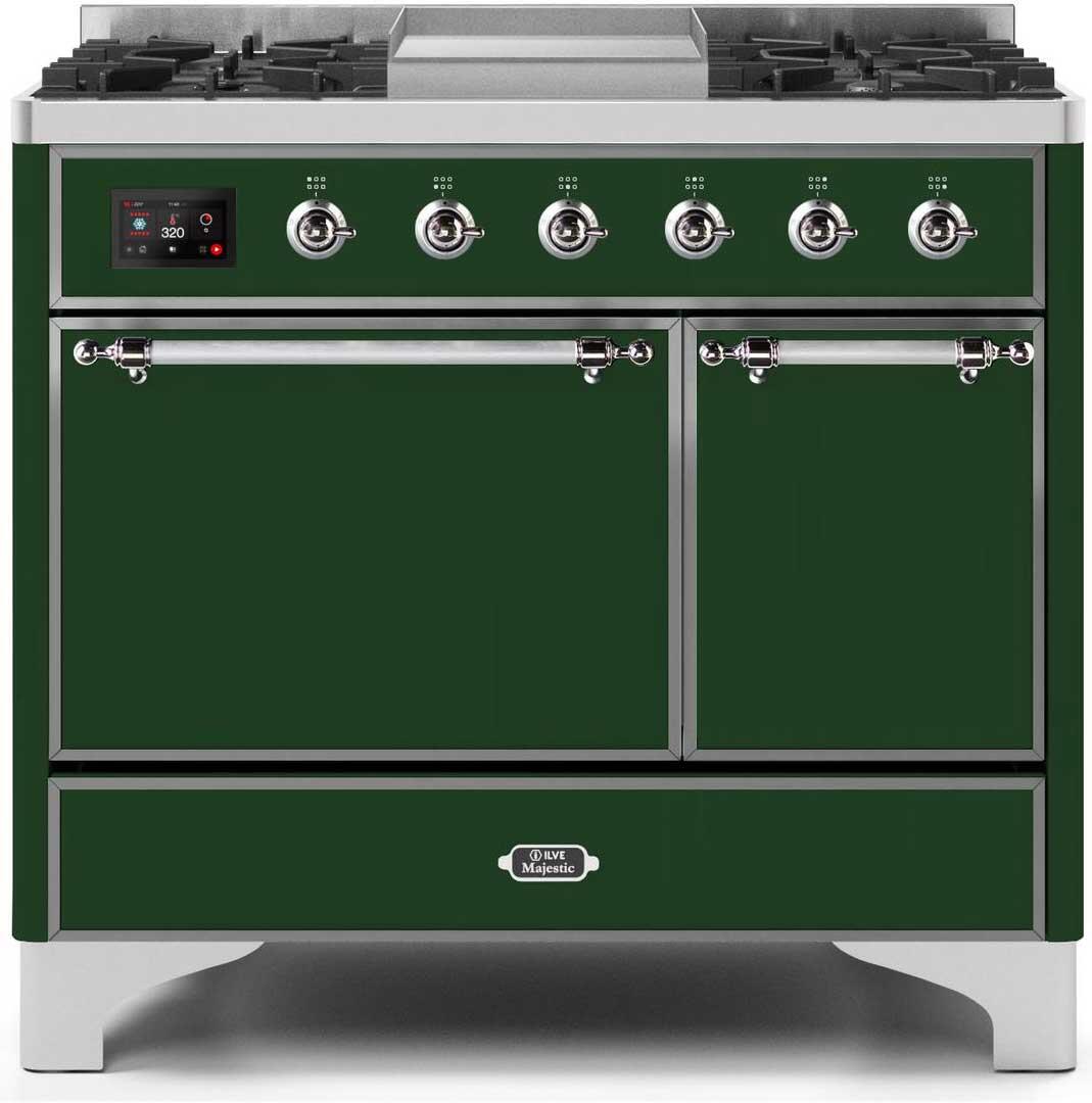 Ilve 40'' Majestic II Dual Fuel Liquid Propane Range
