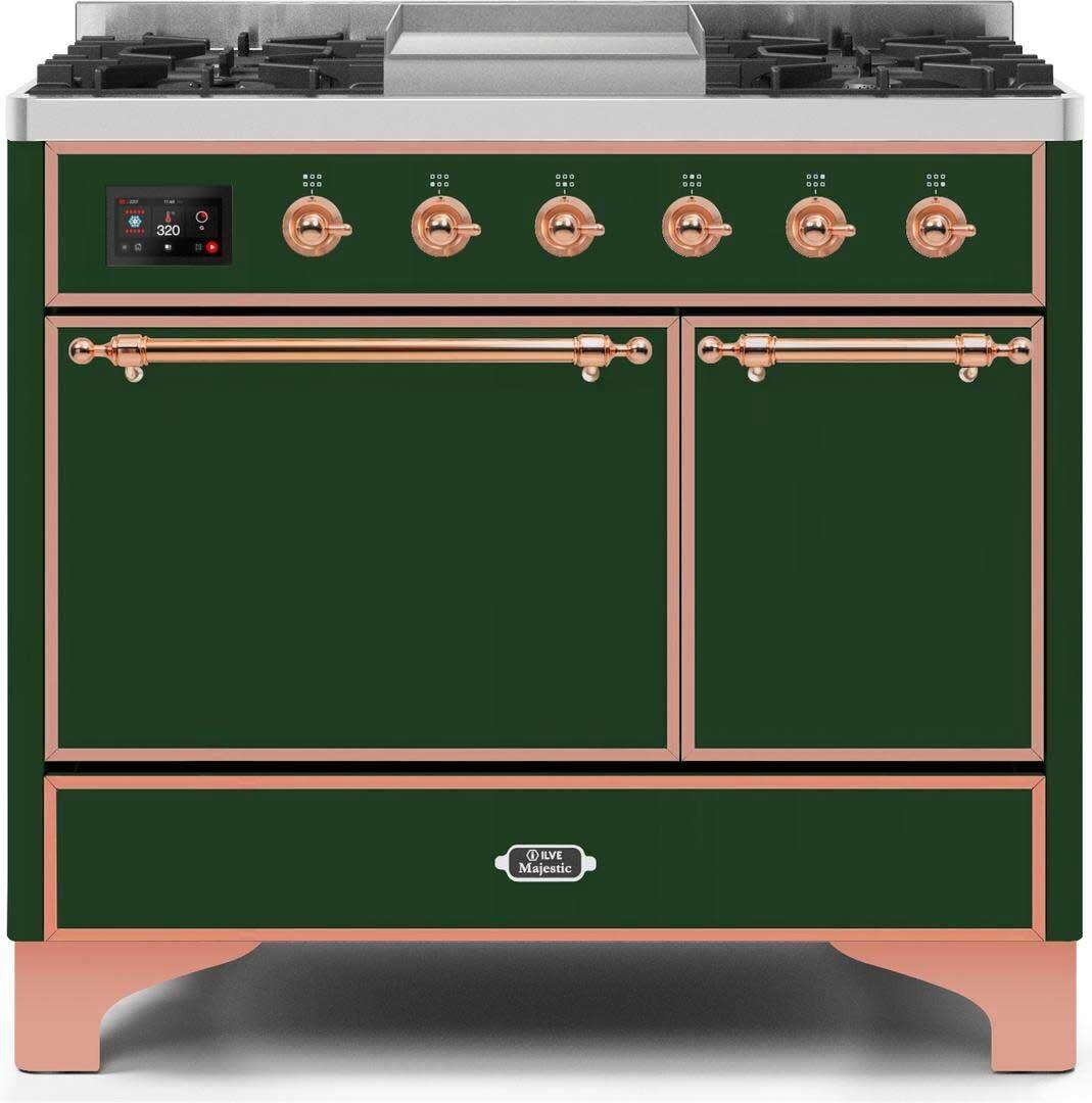 Ilve 40'' Majestic II Dual Fuel Liquid Propane Range